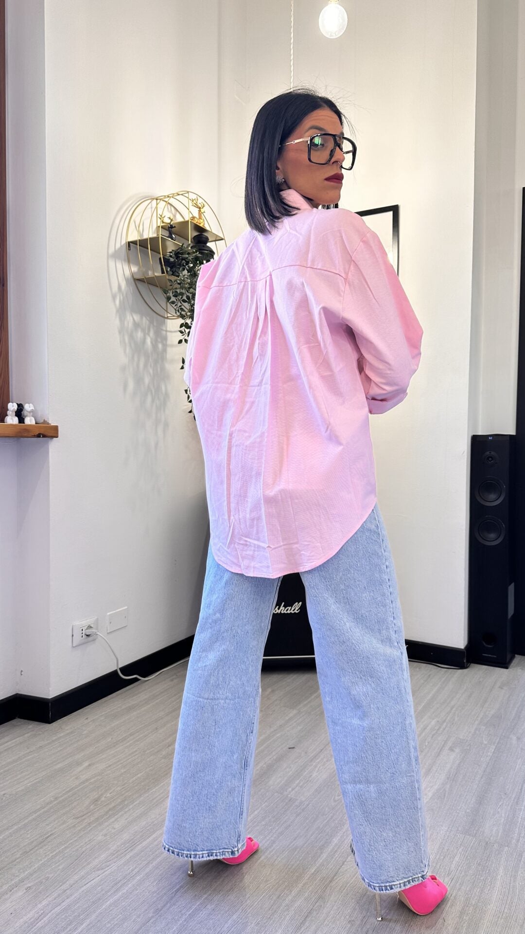 CAMICIA CUORICINO ROSA