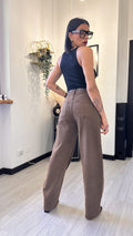 423 JEANS DOUBLE MARRONE