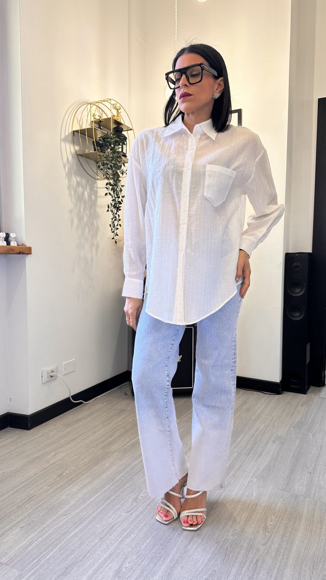 CAMICIA SHINE BIANCA