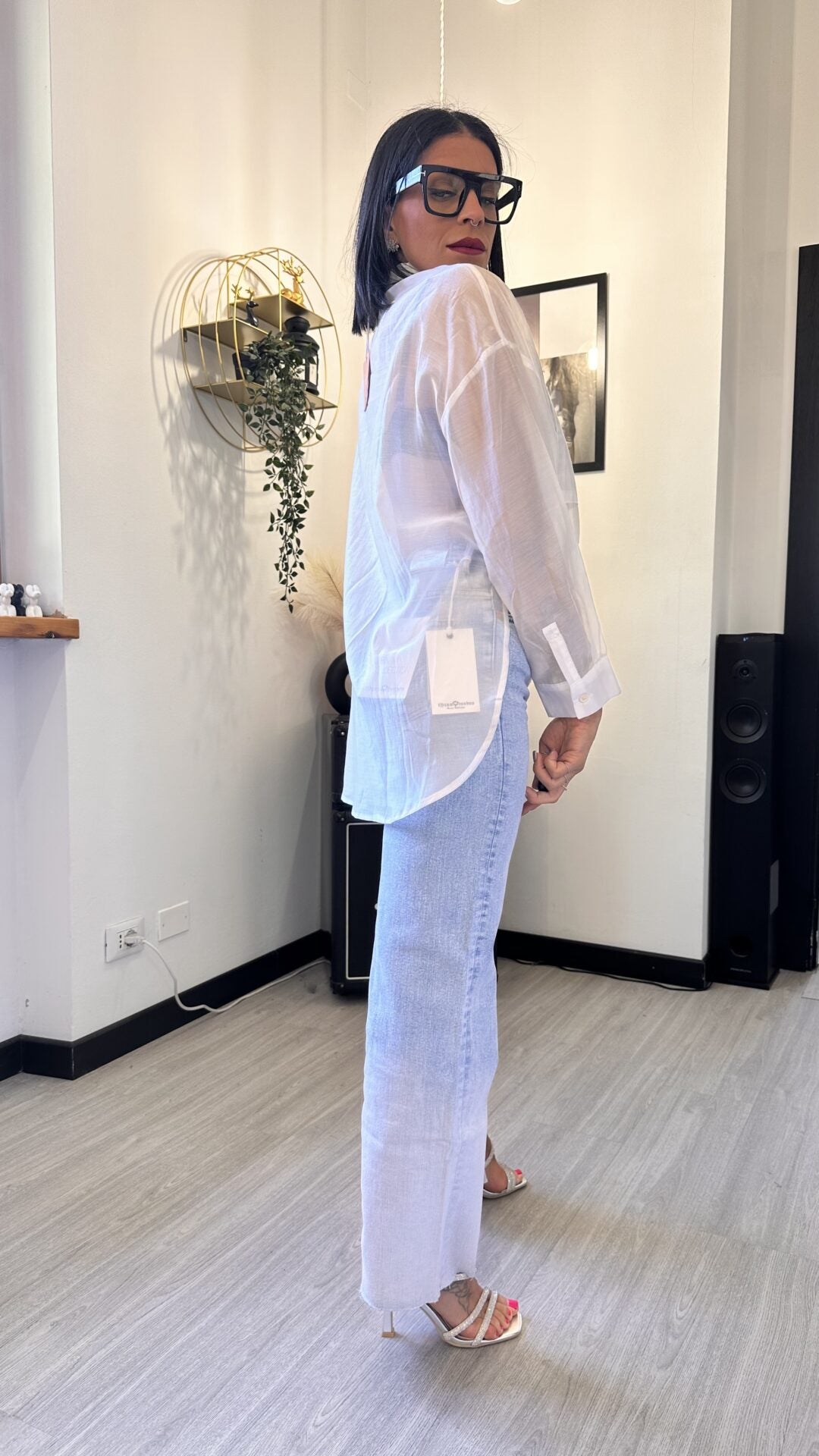 CAMICIA VELATA BIANCA