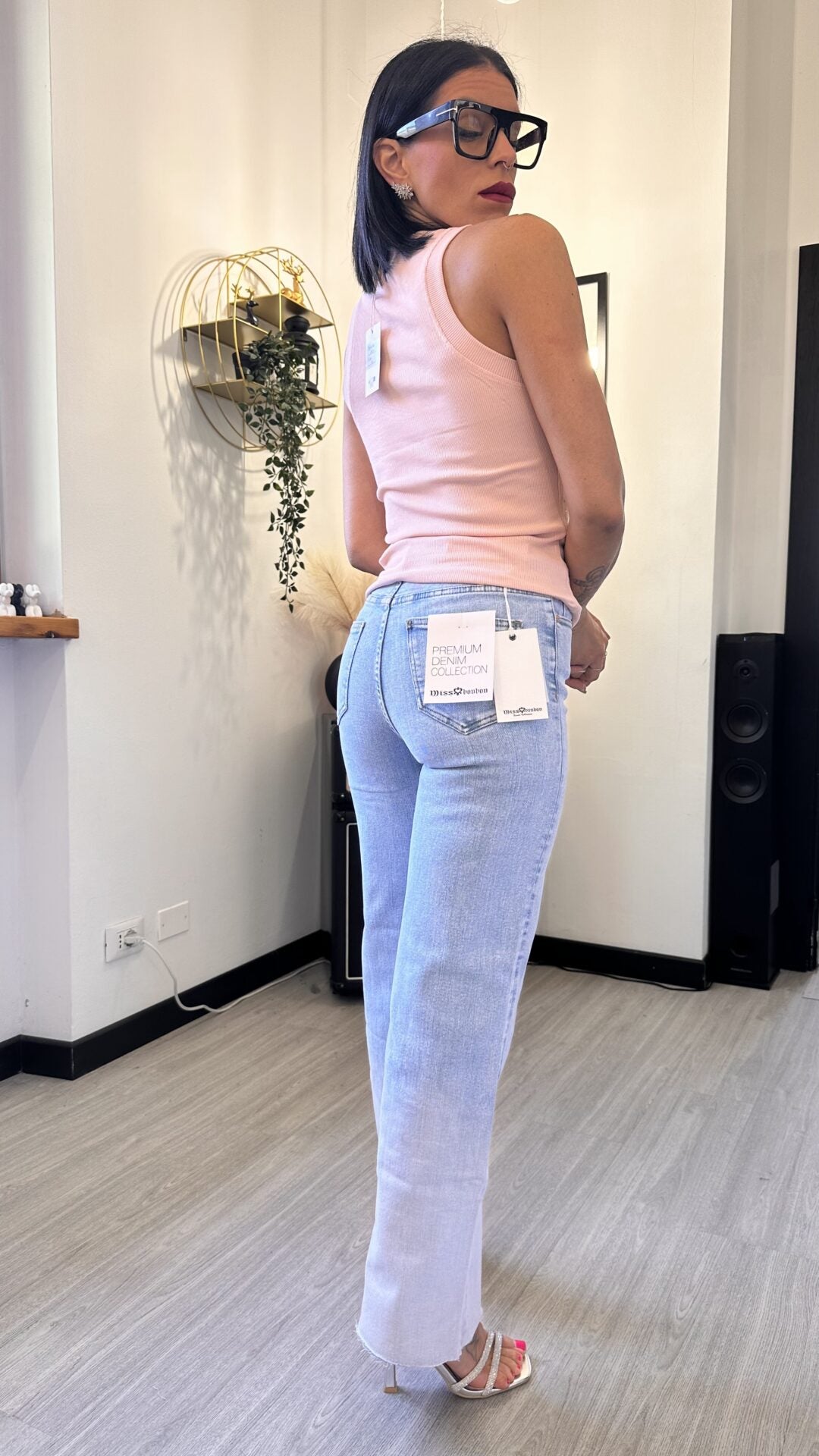 TOP CANETTATO SHINE ROSA