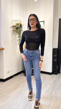 90065 JEANS STRETTO BLU CHIARO