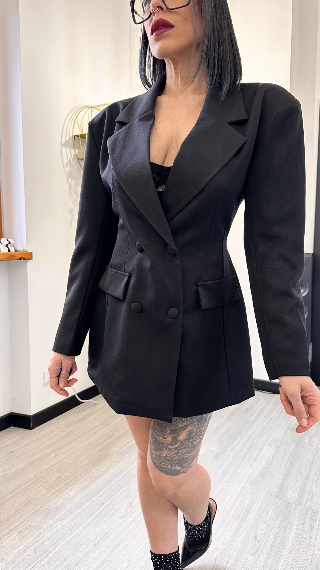 ABITO BLAZER SILHOUETTE NERO
