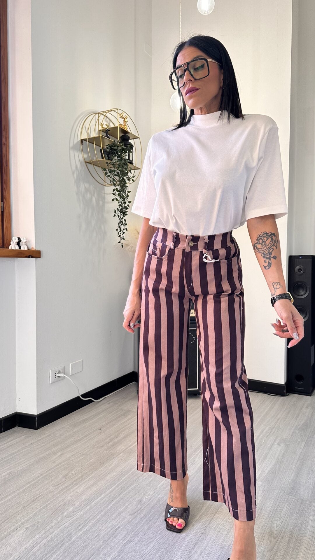 JEANS RIGA TAUPE/CIOCCOLATO