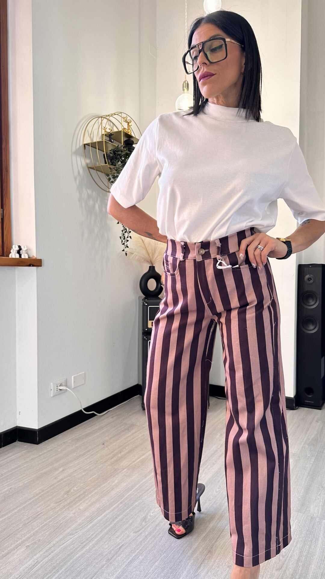 JEANS RIGA TAUPE/CIOCCOLATO