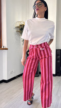 JEANS RIGA ROSA/BORDEAUX
