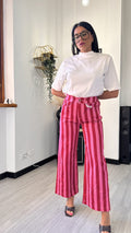 JEANS RIGA ROSA/BORDEAUX