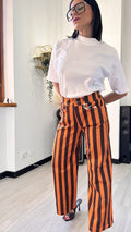 JEANS RIGA ARANCIO/CIOCCO