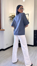T-SHIRT TAGLIO UOMO GRIGIA SCURA