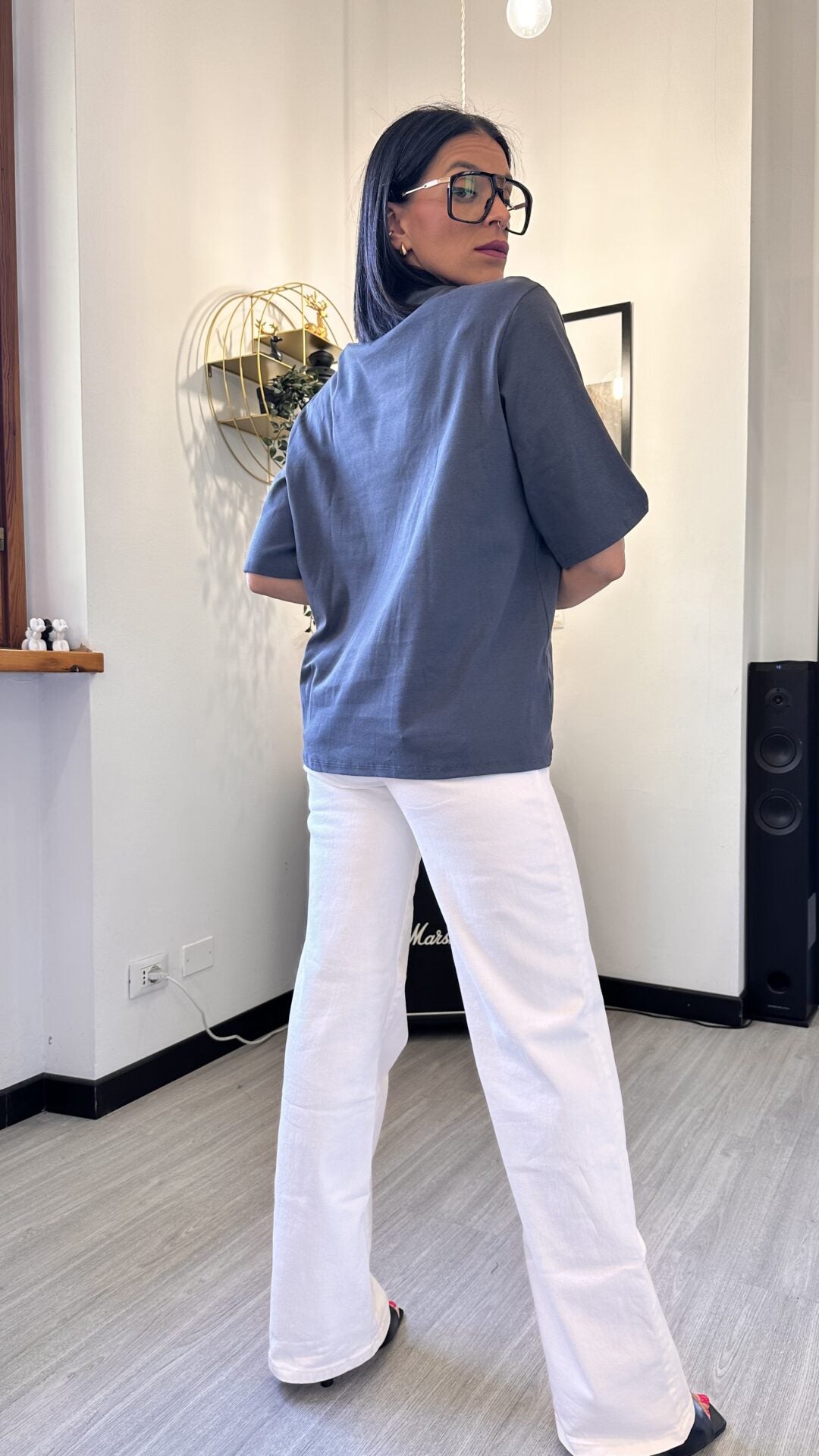 T-SHIRT TAGLIO UOMO GRIGIA SCURA
