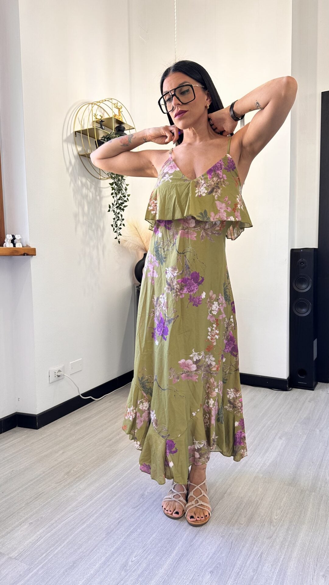 ABITO FLOREALE GREEN
