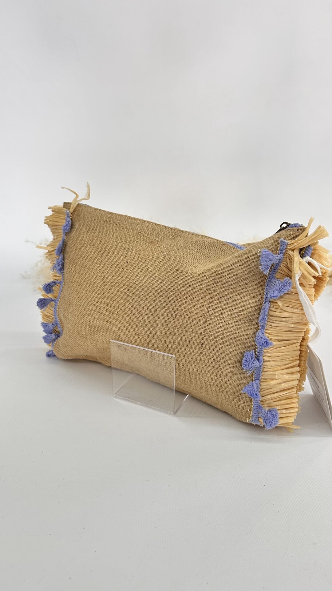 POCHETTE IN PAGLIUZZA LILLA