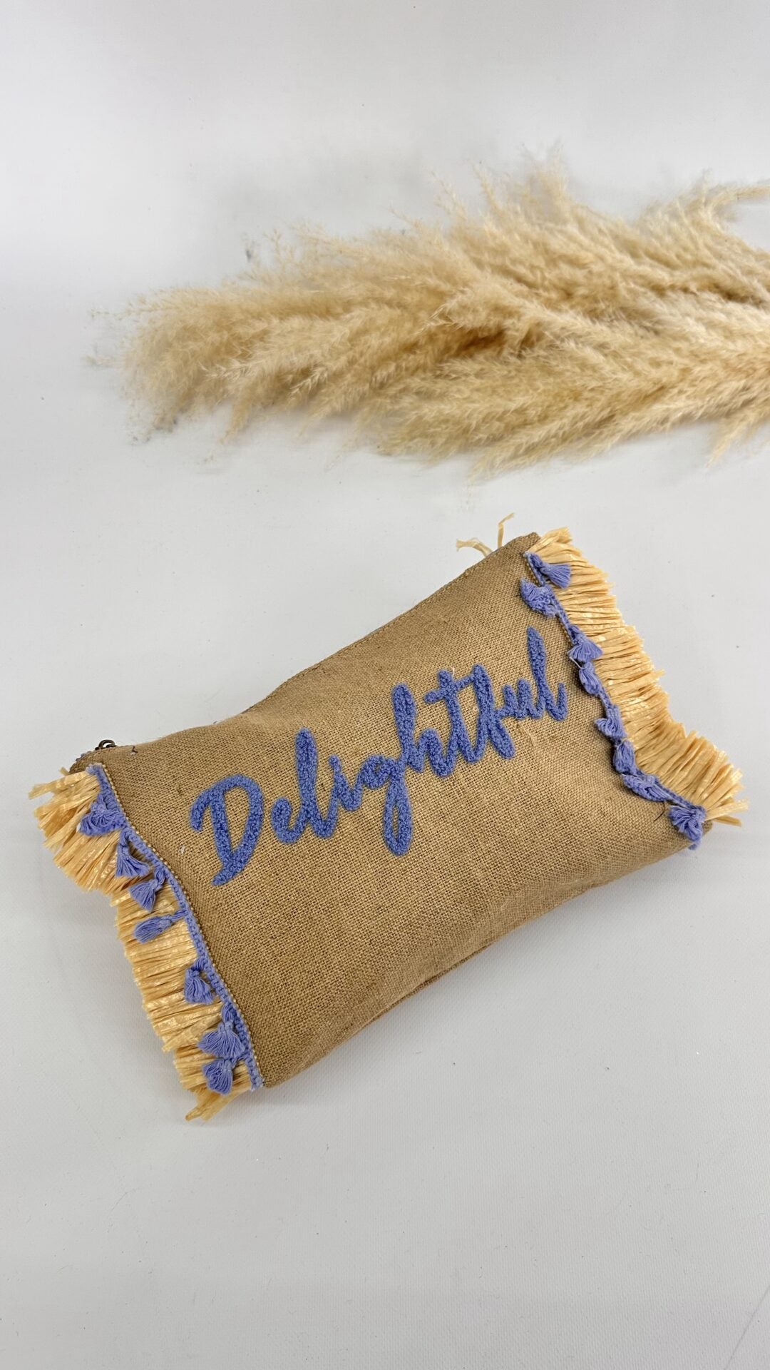 POCHETTE IN PAGLIUZZA LILLA