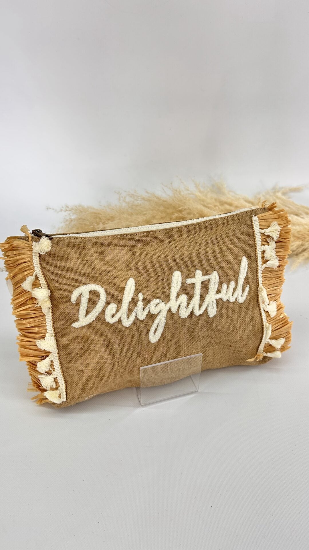 POCHETTE IN PAGLIUZZA BIANCA