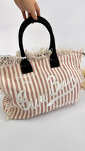 BORSA SUN BEACH A RIGHE ROSA