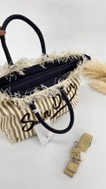BORSA SUN BEACH A RIGHE BEIGE