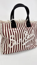BORSA SUN BEACH A RIGHE BORDEAUX