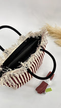 BORSA SUN BEACH A RIGHE BORDEAUX