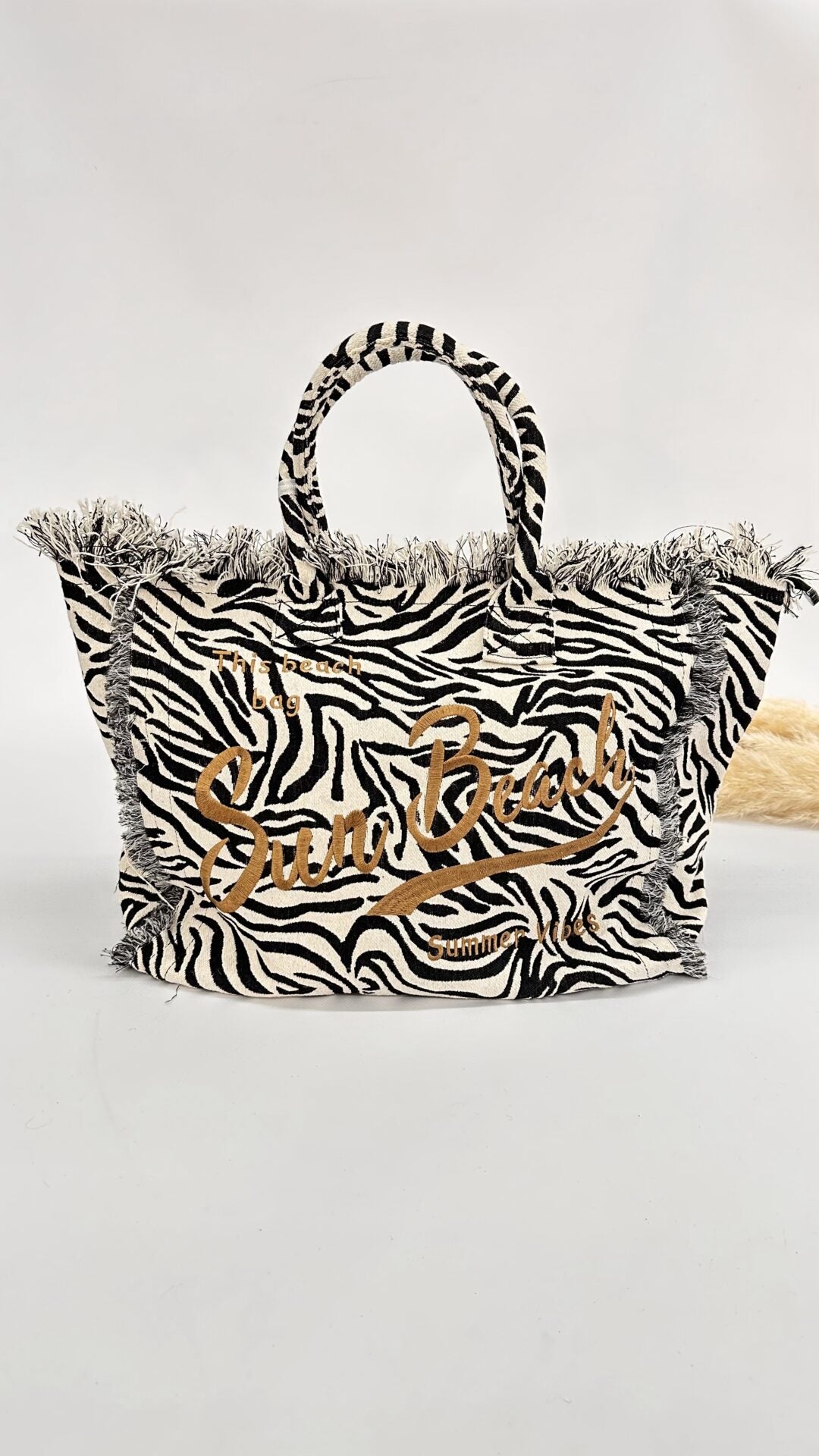 BORSA SUN BEACH ZEBRATA CHIARA GRANDE