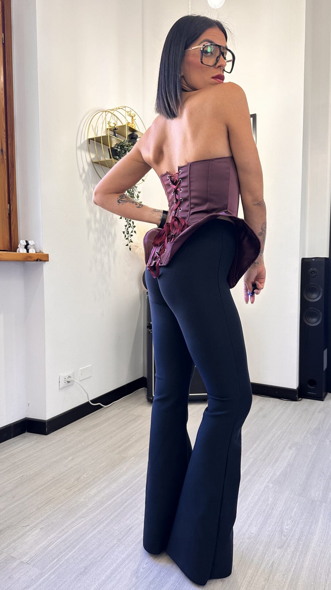 CORSETTO DIVA BORDEUAX