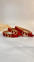 CINTURA V SLIM ROSSO