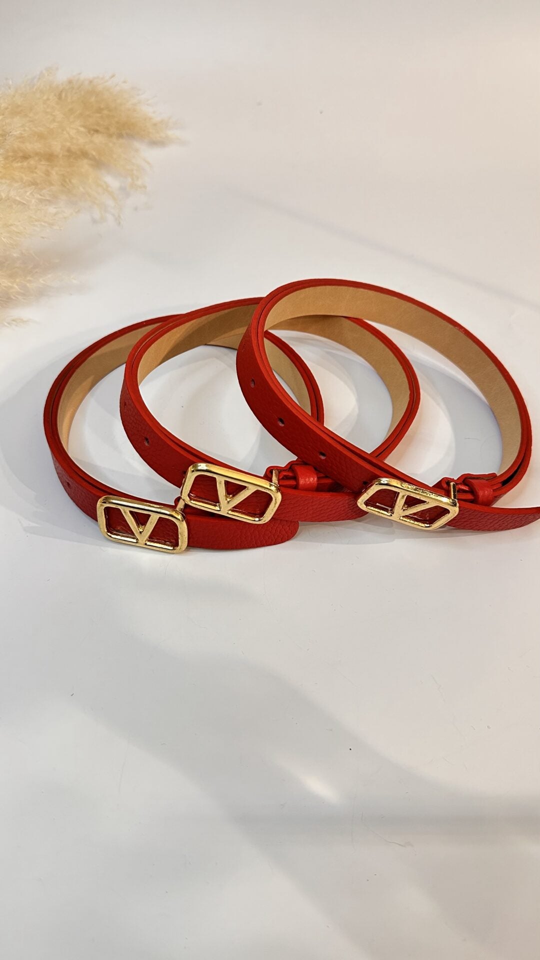 CINTURA V SLIM ROSSO