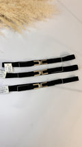CINTURA ELISABETTA NERA ARGENTO