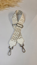 TRACOLLA BORSA ZIG ZAG BIANCO