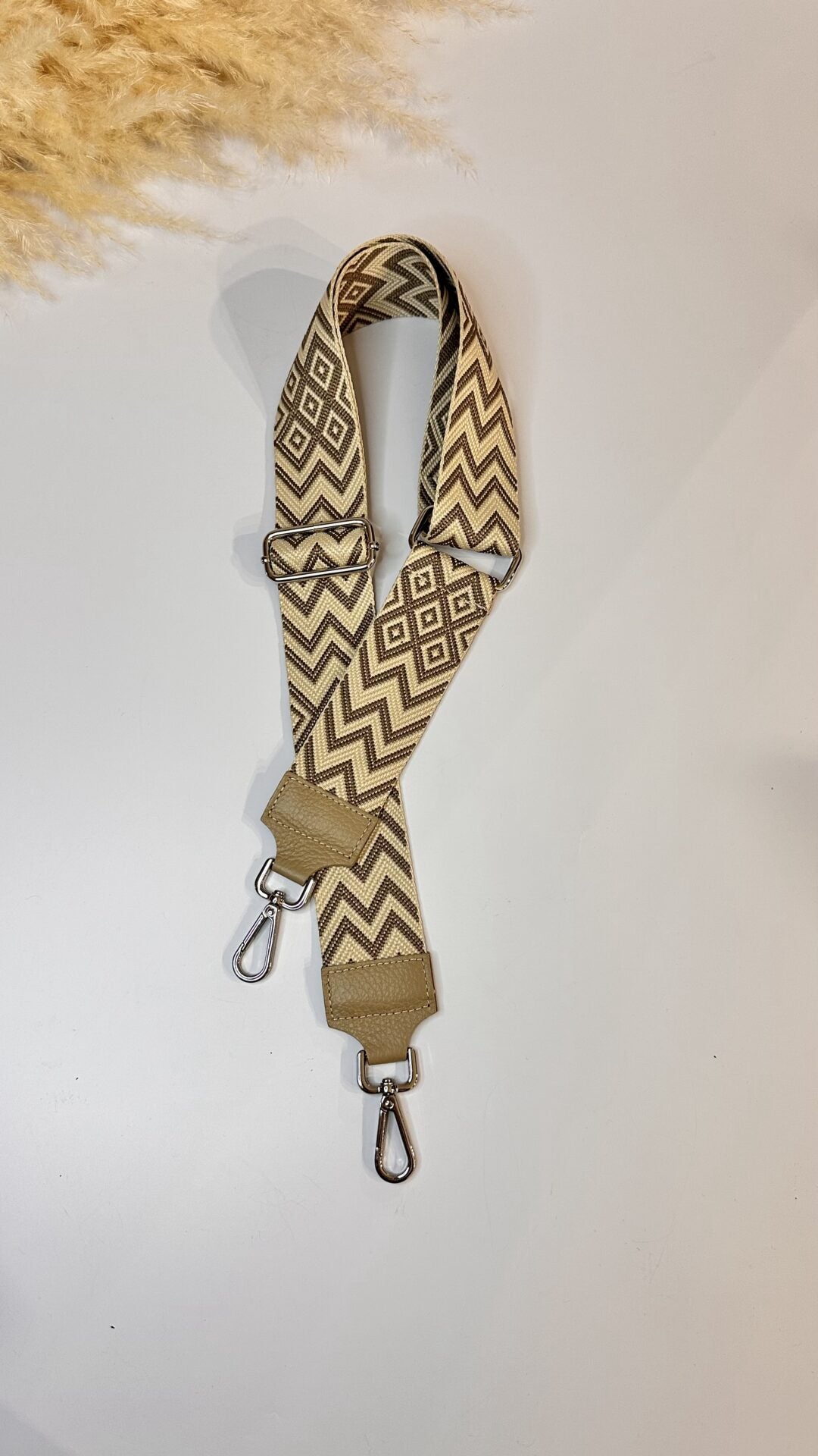TRACOLLA BORSA ZIG ZAG TAUPE
