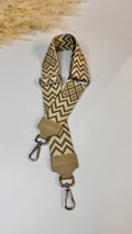 TRACOLLA BORSA ZIG ZAG TAUPE