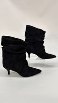 STIVALETTO BASSO SCAMOSCIATO NERO