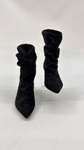STIVALETTO BASSO SCAMOSCIATO NERO