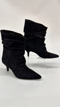 STIVALETTO BASSO SCAMOSCIATO NERO