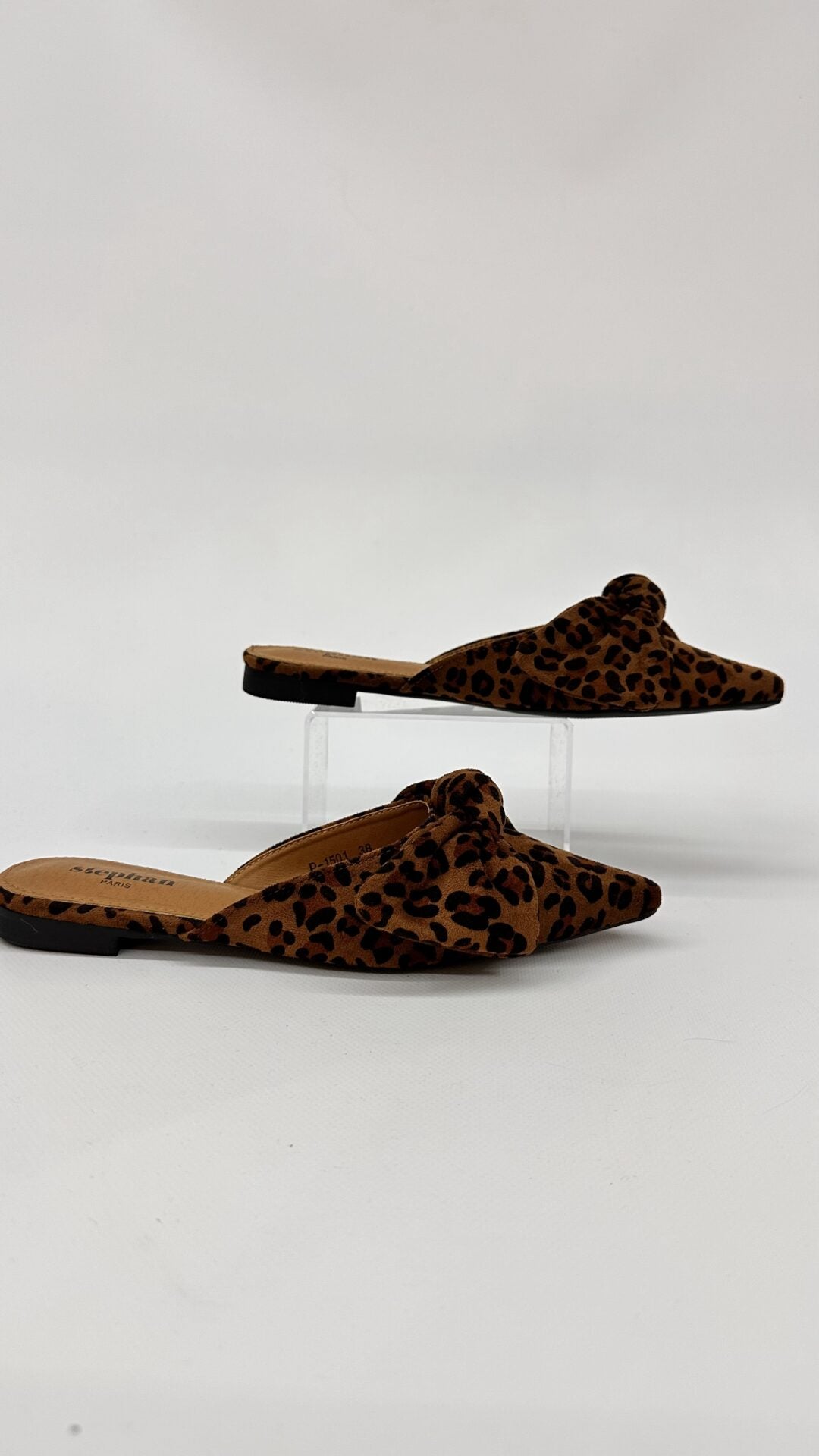SABOT CON FIOCCO LEOPARDATO