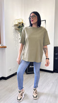 T-SHIRT MILITARE OVERSIZE