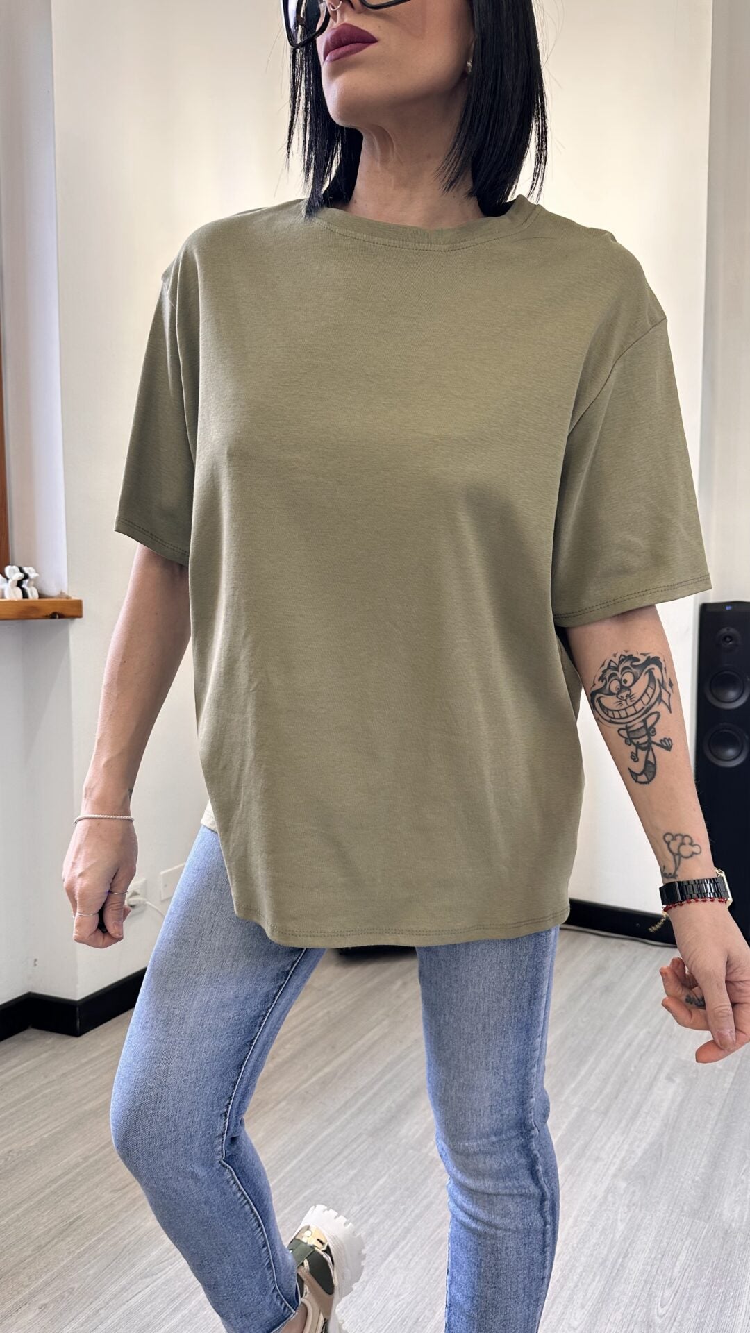 T-SHIRT MILITARE OVERSIZE