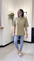 T-SHIRT MILITARE OVERSIZE