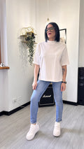 T-SHIRT TAGLIO UOMO BIANCA