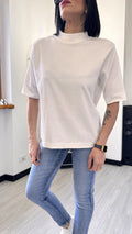 T-SHIRT TAGLIO UOMO BIANCA