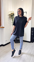 T-SHIRT NERA OVERSIZE