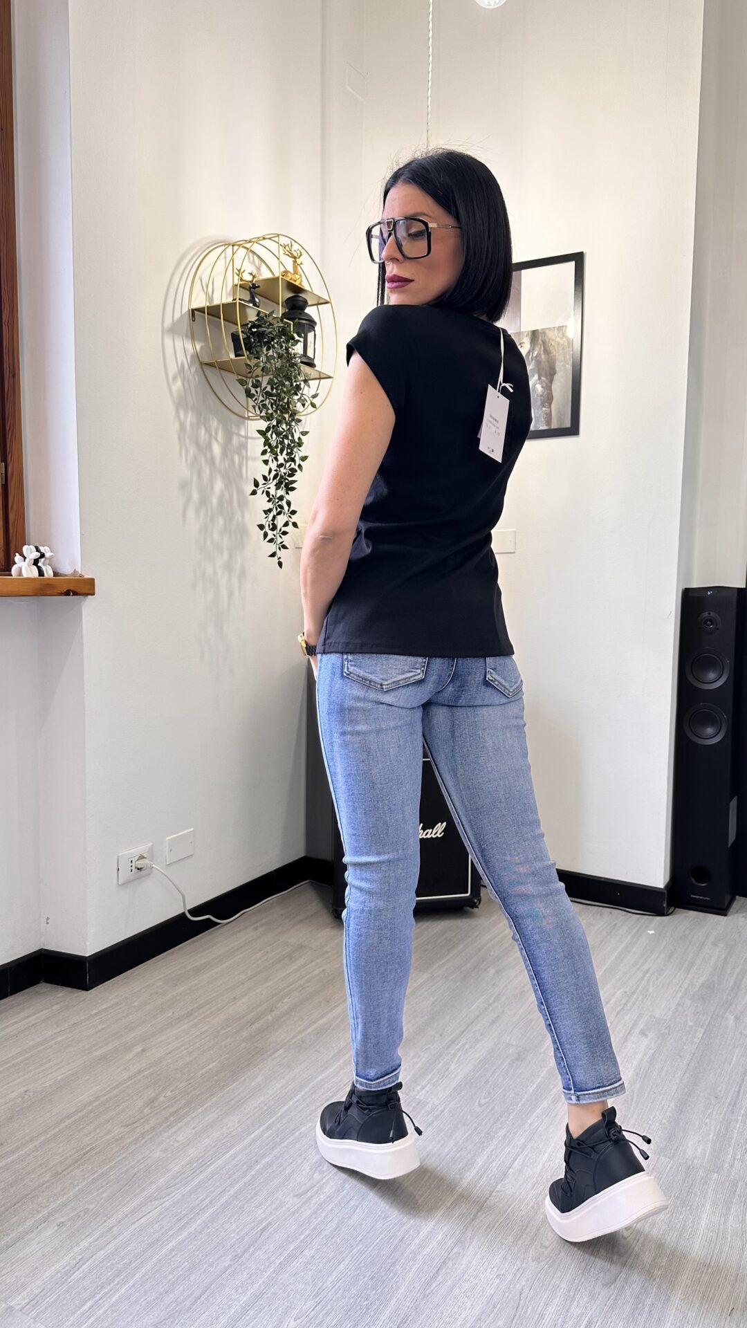 T-SHIRT NERA SLIM