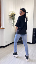 T-SHIRT TAGLIO UOMO NERA