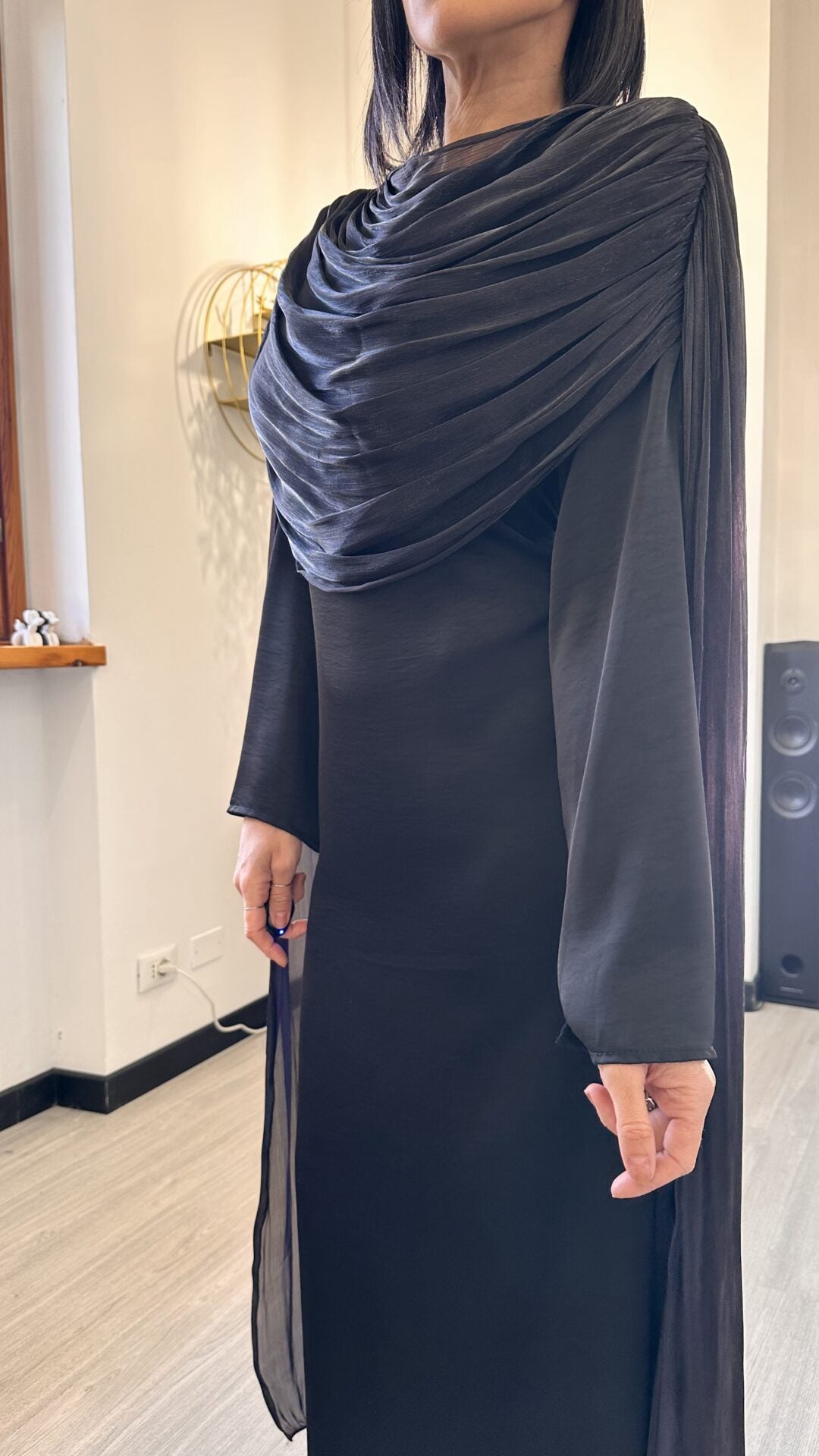 ABITO LAMINATO CERIMONIA NERO