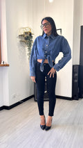 CAMICIA IN JEANS LUREX (M/L)