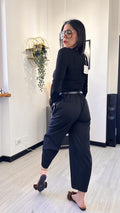 PANTALONE BALLOON CON CINTURA ORO