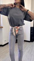 7303 JEANS A SIGARETTA GRIGIO