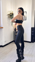 COMPLETO DA PALESTRA LEGGINS-TOP NERO