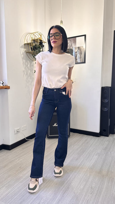 6358 JEANS A ZAMPA SCURI