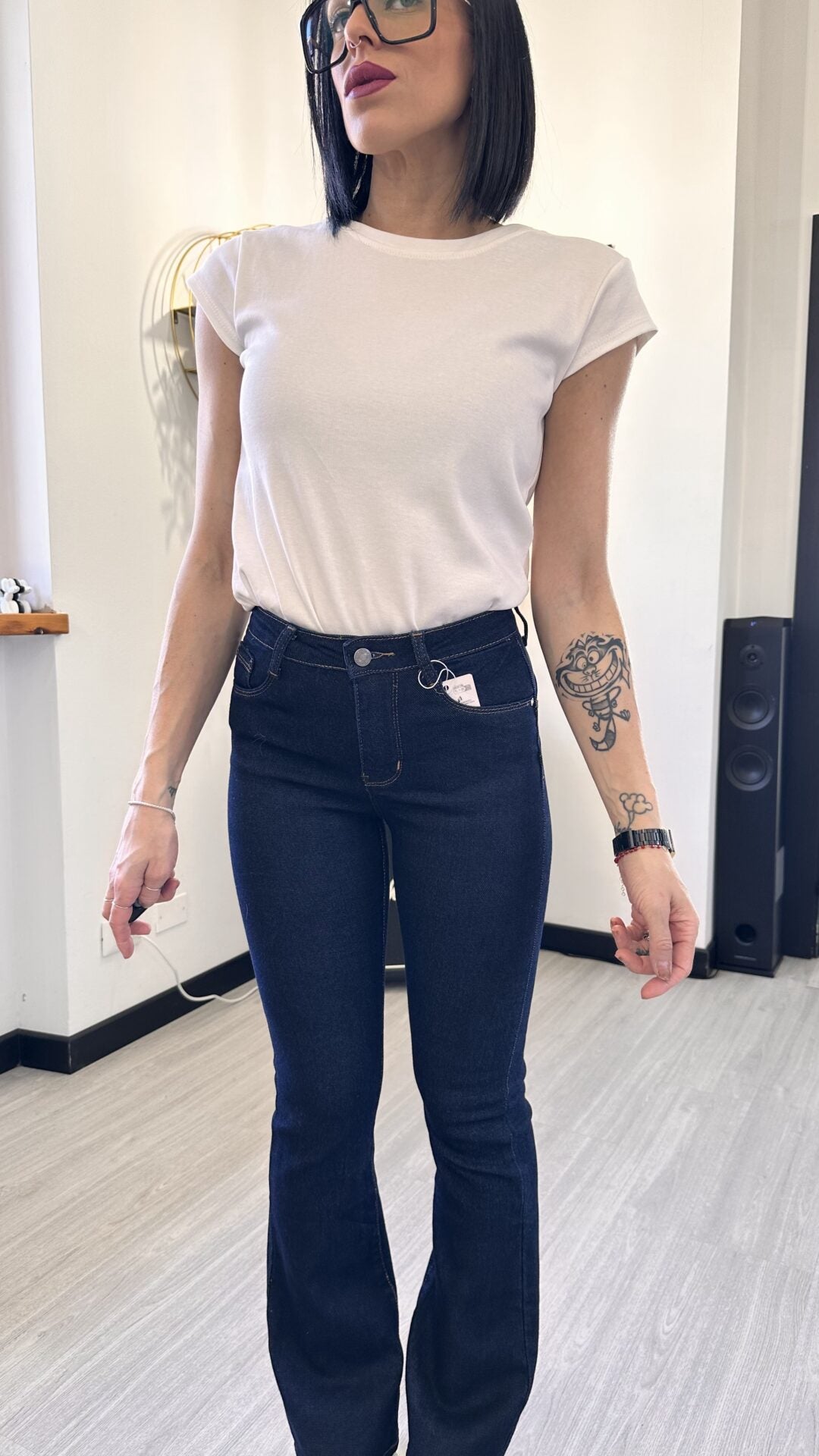 6358 JEANS A ZAMPA SCURI
