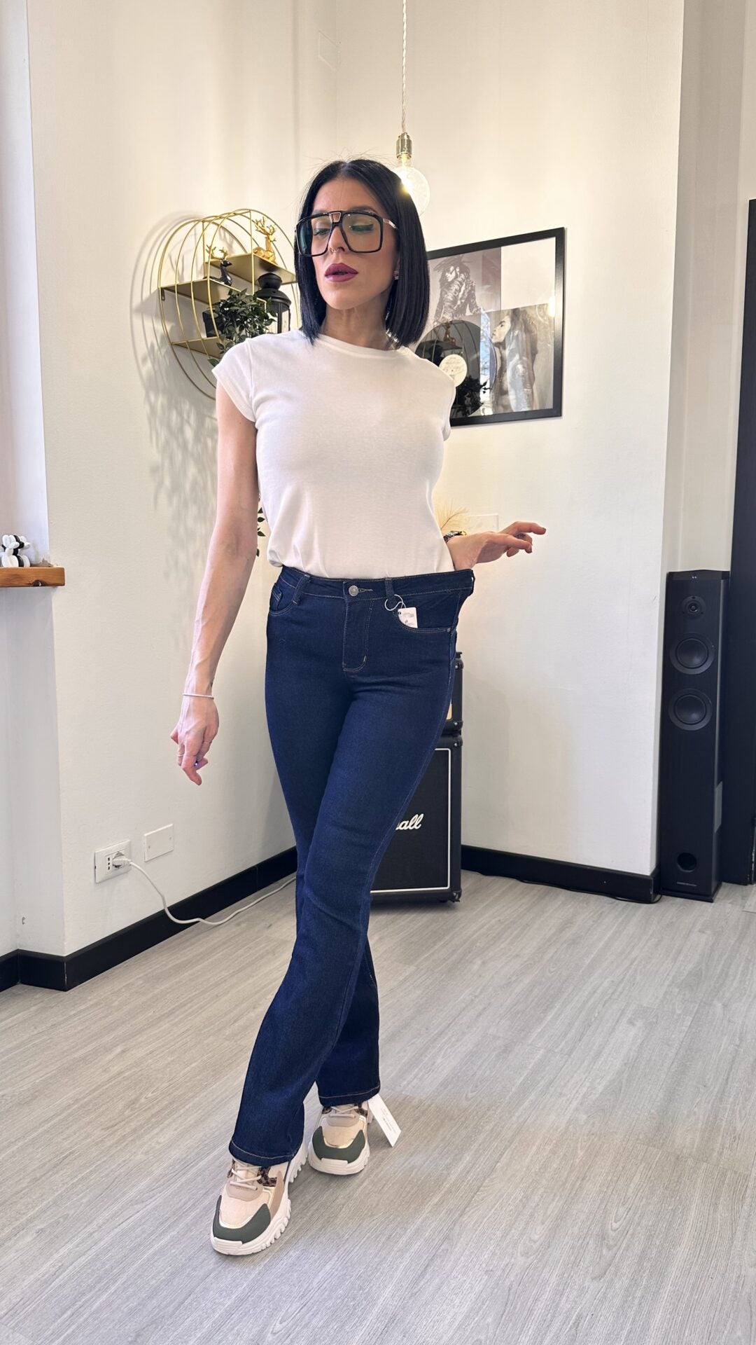 6358 JEANS A ZAMPA SCURI